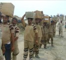 Shah Satnam Ji Green S Members going to Distribute Relief Material to Flood Victims