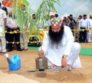 Revered Guru Ji Inaugurating Mega Tree Plantation Drive by planting a sapling