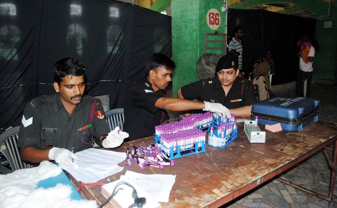 blood donation camp indian army